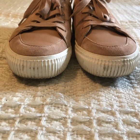 Vince Kess Backless Leather and Suede Sneakers - Picture 6 of 8